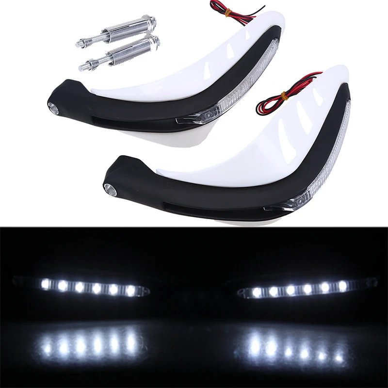 

Motorcycle Hand Guards Pitbike Turn Signal LED Brush 7/8''Handle Bar Handguards Protector For Yamaha FZ8 GSR600 BMW F800R MX ATV
