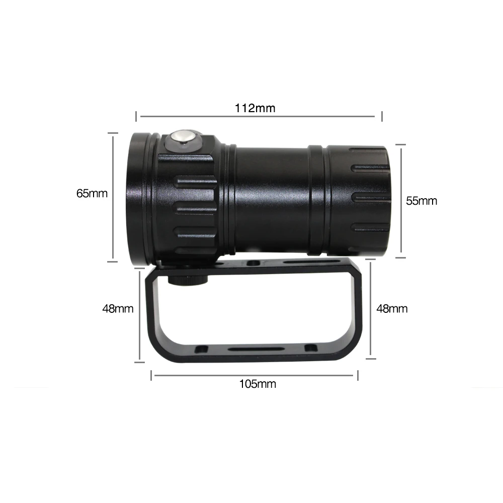 Подводный 27 Светодиодный фонарик для фотосъемки видео Дайвинг 15x XM-L2 белый+ 6x XPE красный+ 6x XPE синий водонепроницаемый тактический фонарь