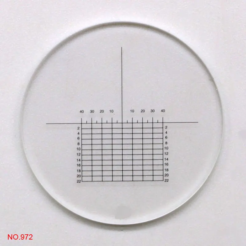 20,4 мм оптический окуляр из стекла сетка микроскоп окулярный микрометр слайды для Olympus CX22 CX31 CX41 CKX серии - Цвет: NO.972