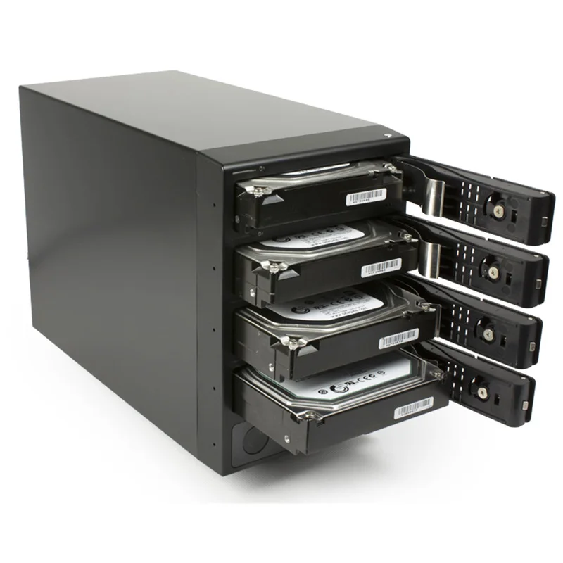 Four 4 bit 3532 External HDD Enclosure 3.5 inch hard drive cage