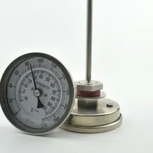 " зонд варение пива Нержавеющая сталь бесшовных Bi-металлический термометр комплект 1/2" BSP Розничная и