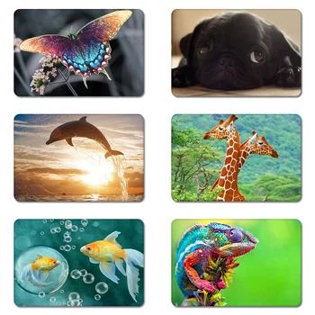 

Animal World Giraffe Chameleon Dolphin Butterfly Cool Designs Nature Rubber Table Mouse Pad Laptop Computer Mousepad Mat