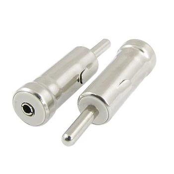 

2 Pcs Car Male Plug AM/FM Radio Antenna Cable Adapters Connectors