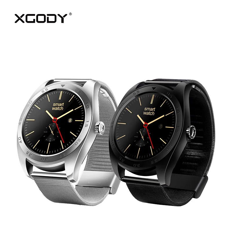 

Origional XGODY K89 Fashion Smart Wrist Watch Men Pedometer Heart Rate Monitor Smartwatch Waterproof BT4.0 Reloj for iOS Android