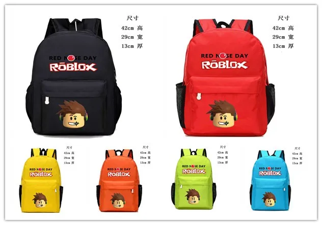 Us 1347 Game Roblox Backpack Children School Bag 422913cm Boys Girls Book Rucksacks Cartoon Action Figure Toys Kids Christmas Gifts In Action - roblox gifts for kids