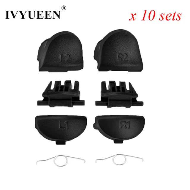 Best Price IVYUEEN 10 Sets L1 R1+ L2 R2 Trigger Button For Sony PlayStation 4 PS4 Pro Slim Controller Replacement Parts for Dualshock 4 Best Price IVYUEEN 10 Sets L1 R1+ L2 R2 Trigger Button For Sony PlayStation 4 PS4 Pro Slim Controller Replacement Parts for Dualshock 4