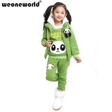 WEONEWORLD/Новинка года, детский зимний хлопковый комплект одежды, повседневный жилет+ пальто+ штаны, костюмы комплекты детской одежды плотная одежда для мальчиков и девочек