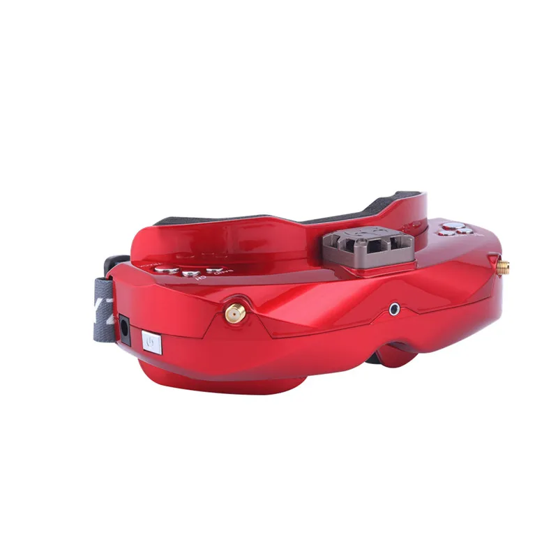 SKYZONE SKY02X 5,8 ГГц 48CH разнообразие FPV очки Поддержка 2D/3D HDMI головы трекеры вентилятор DVR фронтальная камера для RC гоночного дрона Accs - Цвет: Red