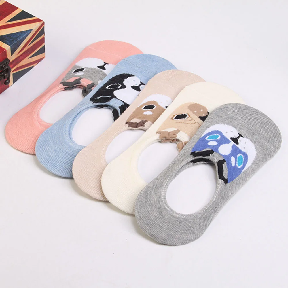 Женские хлопковые носки стереоскопические милые женские летние короткие с котом