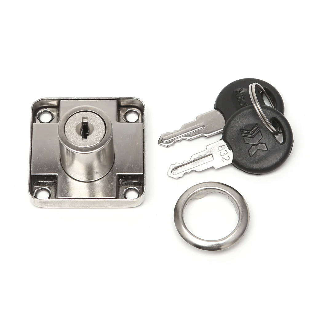 

22mm Drawer Cam Lock with 2 Keys For Cabinet Office Wardrobe Cupboard #0604
