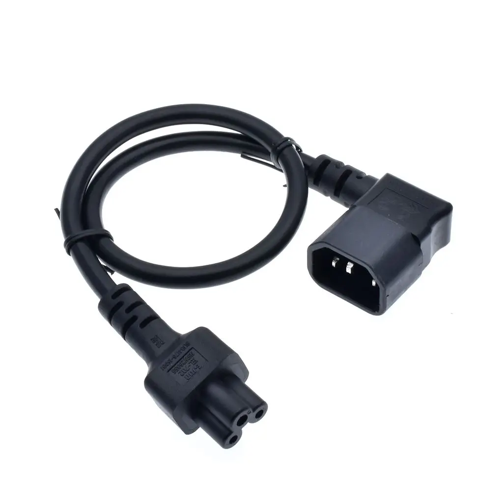 1 шт. 30 см IEC 320 C14 штекер для C5 Женский Кабель-адаптер IEC 3 контактный разъем для C5 Микки, PDU UPS Мощность кабель конвертера - Цвет: C14RA-C5