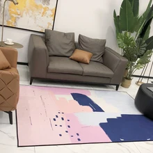 Геометрический пасторальный Противоскользящий коврик игровой коврик полиэстеровый стеганый Многофункциональный толстый ковер защитный чехол для спальни