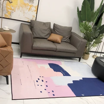 

2018 Geometric Pastoral Anti-Slip Rug Playing Mat Polyester Quilting Multifunctional Thick Carpet Protective Cover Bedroom