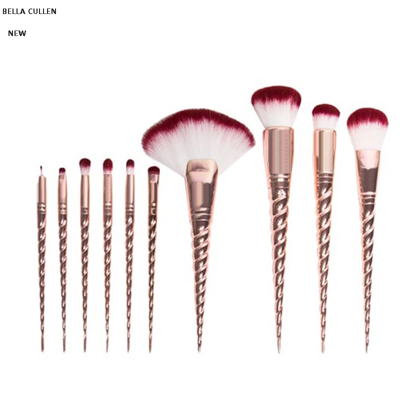 

8pcs/10 Pcs Professional Makeup Brush Set Unicorn Rose Gold brushes Face Eye Kit