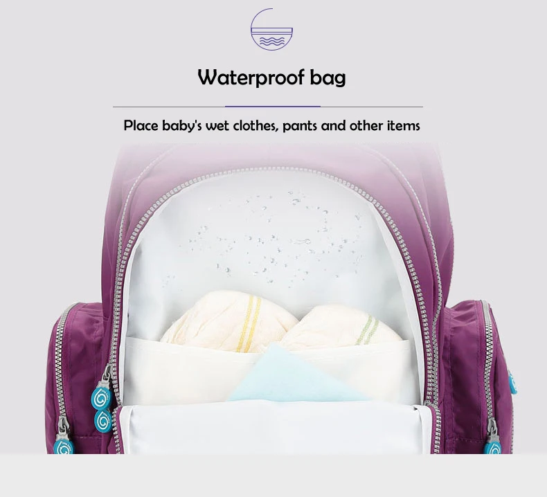 Lekebaby сумка для подгузников, мам, мам, большой емкости, подгузник, коляска, ремни для сумок, Детский рюкзак для путешествий, уход за ребенком