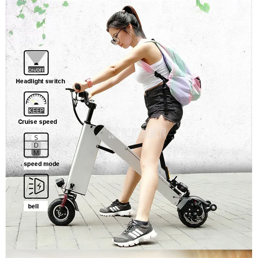 Cheap A2-PRO Mini Foldable Electric Scooter Portable Smart City Walking Tool Mobility Scooter Adult Electric Bicycle  Mileage 35-40KM 2