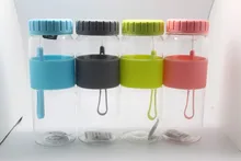 Nueva Llegada Ecológico De Plástico Marca Casual Popular Portátil de Viaje Camping Ciclismo Esmerilado Deportes Botella de Agua del envío libre