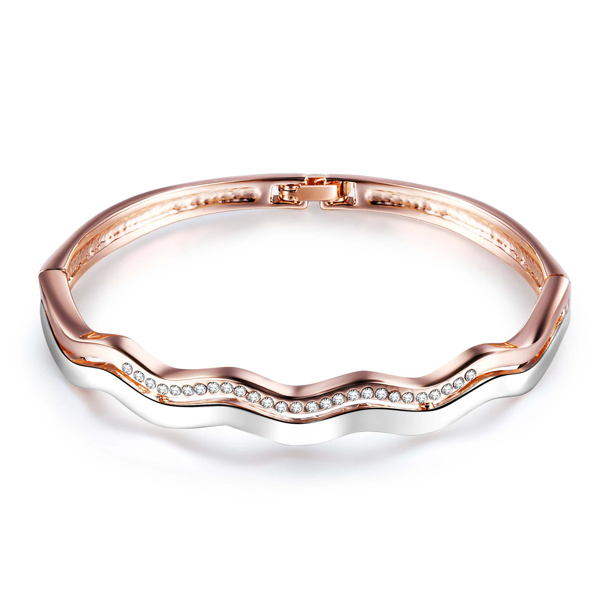 ROMAD Rose Gold Color Jewelry Bangle For Women Fashion Jewelry