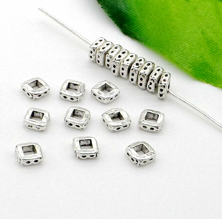 Free Ship 1000PCS Tibetan Silver Glod Spacer Beads For Jewelry Making 4 mm