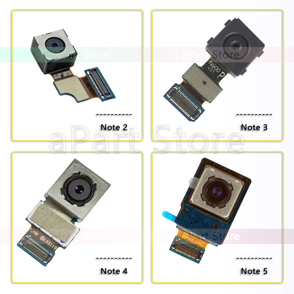 Задняя камера Flex для Samsung Galaxy Note 5 4 3 2 N900 N910f N910c N920C основная большая задняя гибкий
