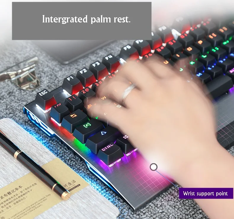 Новый Ретро Круглый Keycap стимпанк ПЕЧАТНАЯ МАШИНКА USB Проводная Механическая