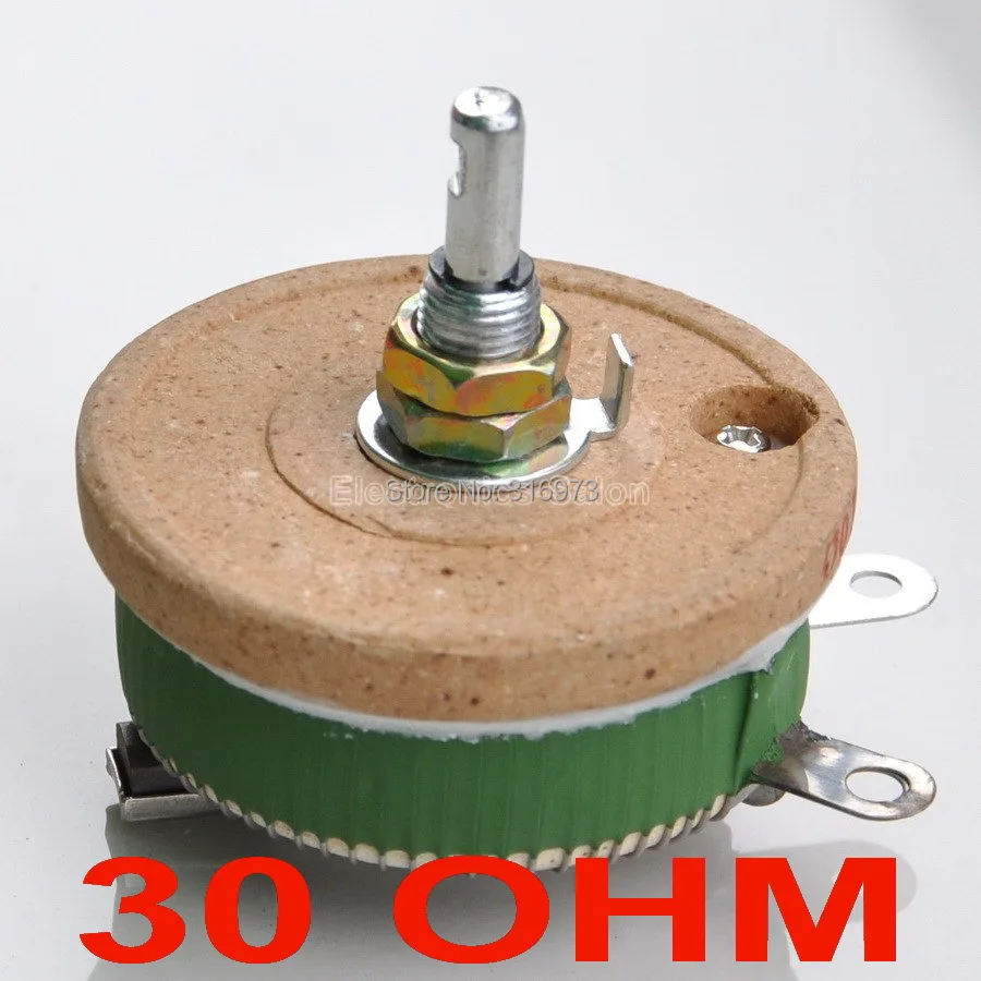 Мощный проволочный потенциометр 50 Вт 30 Ом реостат переменный резистор Вт.|variable