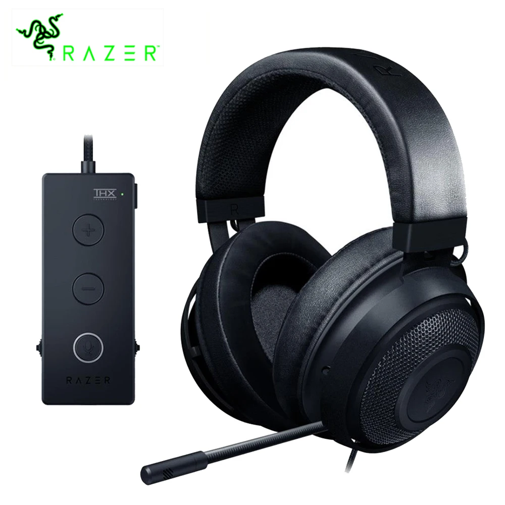 

Razer Kraken Tournament Edition Gaming Headphone 3.5mm jack Works with PC, PS4, Xbox One, Switch, Mobile Devices Gamer Headset