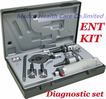 

Free shipping High grade profesional multi-purpose ENT Diagnostic kit ENT kit ENT set diagnostic set otoscope Ophthalmoscope