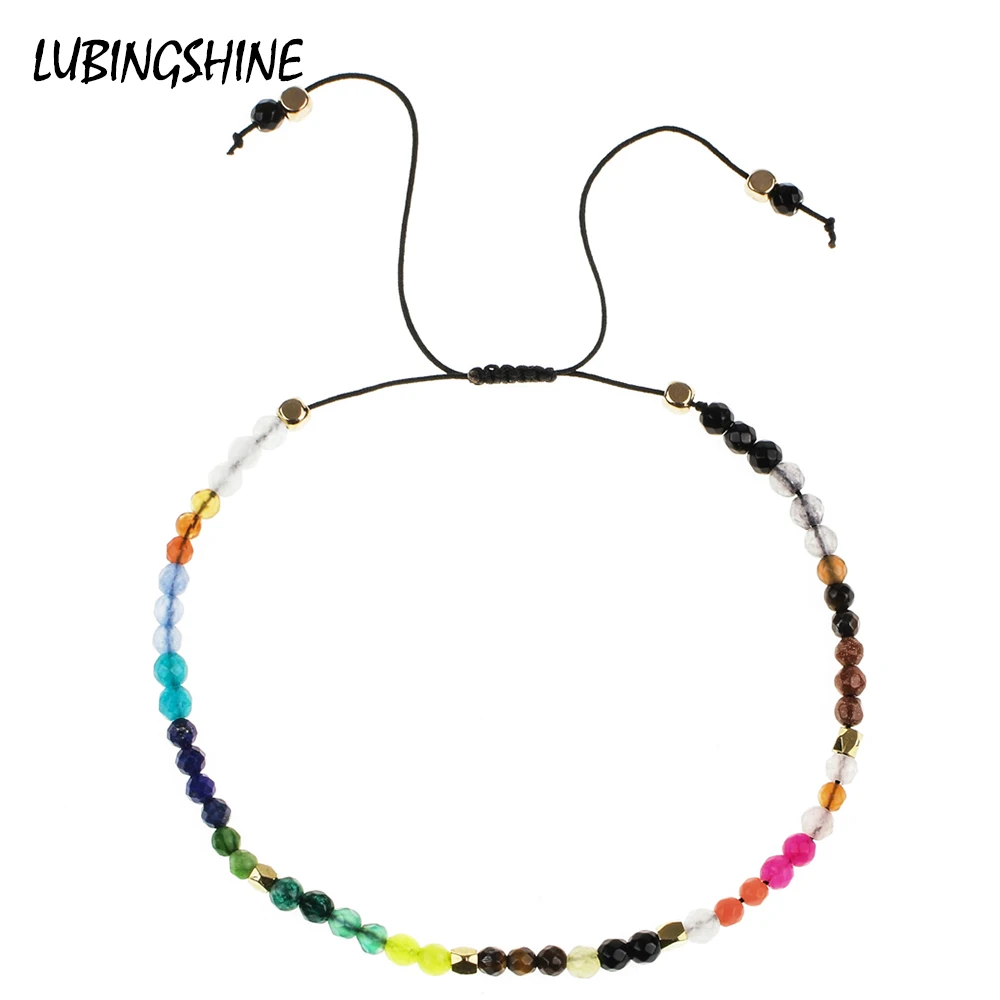 

Bohemia Crystal Seed Beads Weave Bracelets Bangles Women Men Handmade Adjustable Cotton Rope Charm Bracelet Wristband Jewelry