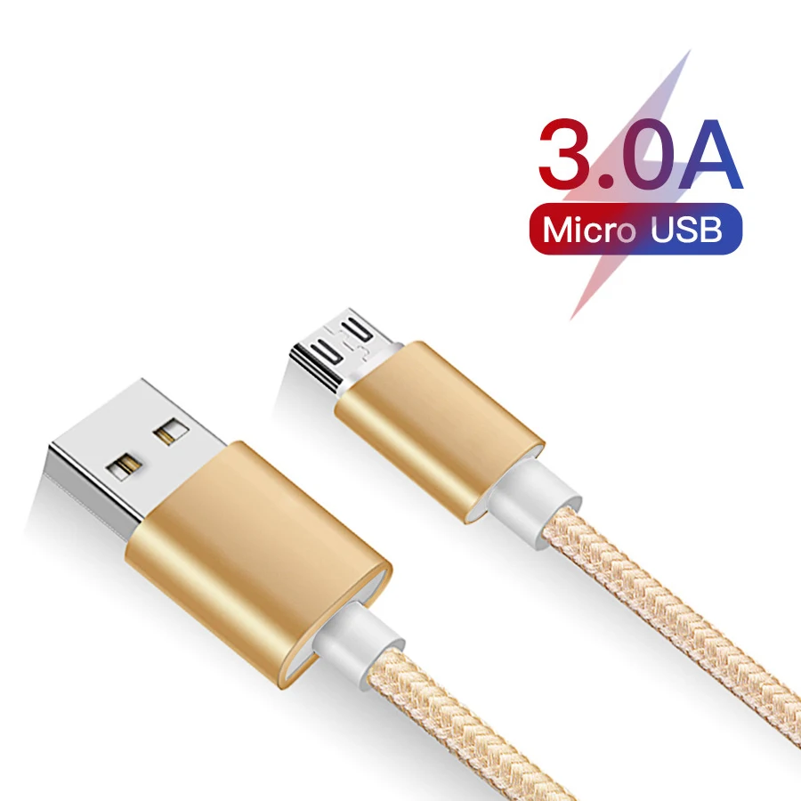 

1m Micro USB Cable Fast Charging For Xiaomi Redmi Note 5 Pro Android Mobile Phone Data Cable for Samsung S7 Micro Charger