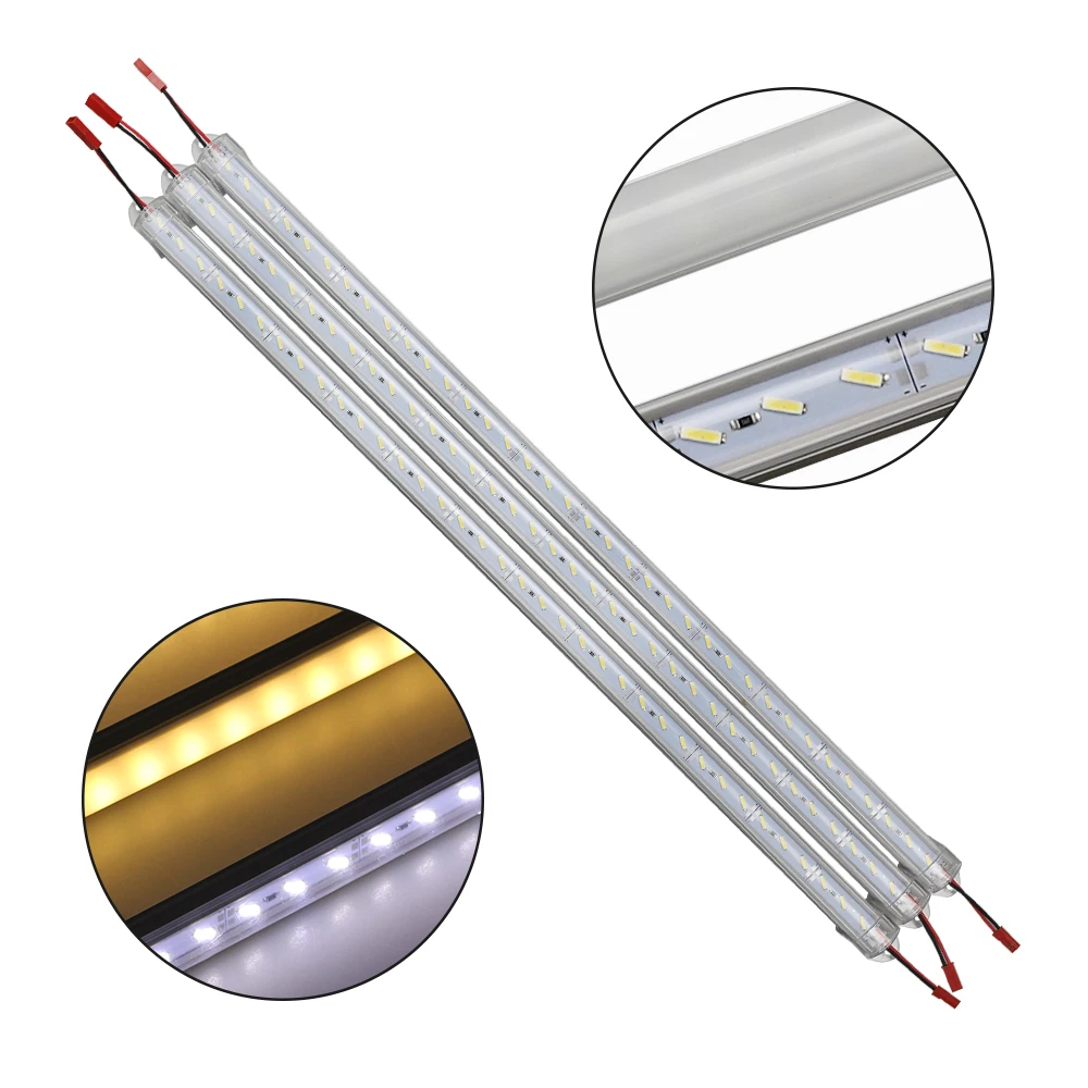 полоса светодиодная жесткая DC12V 36 SMD 8520 Алюминий светодио полосы светильник