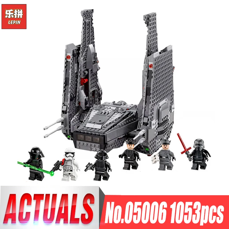 

Lepin 05006 1053Pcs Star The Kylo Ren Command Shuttle Wars lepin Building Blocks Educational Toys Compatible LegoINGlys 75104