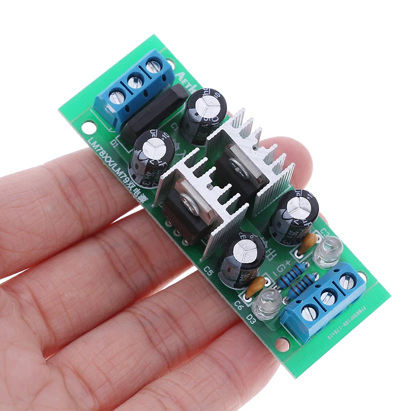 DC 12~ 24 В LM7809+ LM7909+-9 в двойной регулятор напряжения выпрямитель мост модуль питания