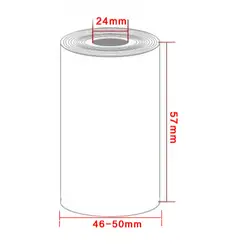 57x50 мм супермаркет кассовый аппарат термопечать бумаги pos 58 мм маленький билет бумага для печати (4 шт.)