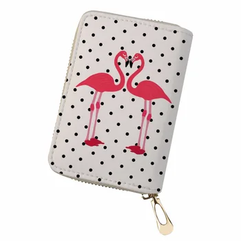 

Noisydesigns passport cover cardholder purse Pink flamingos lovely beautiful Printed PU Leather card wallet Travel Organizer