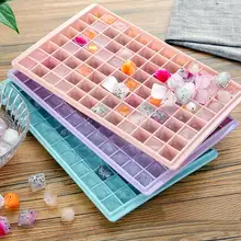 96 сандалии с натуральным лицевым покрытием гладкий лед творческий форма кубика льда квадратных ледяной куб коробка, со стразами, с большим бриллиантом маленькая машина для приготовления льда