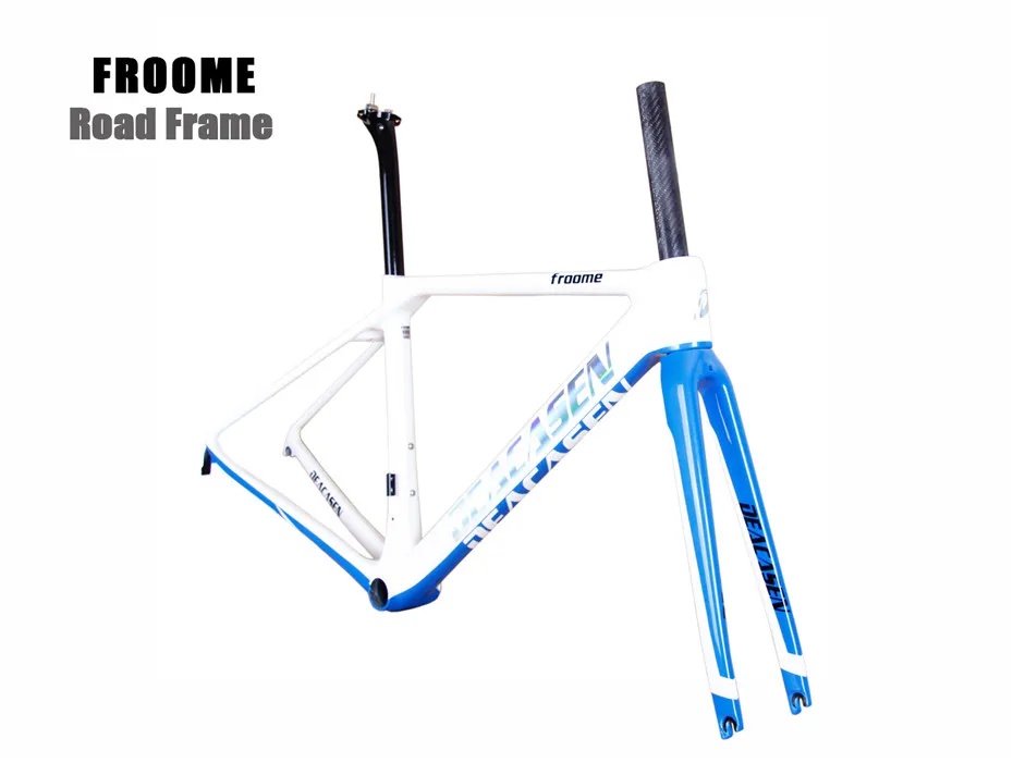 Best Wholesale Customized OEM Headset+Frame+Fork+Clamp+Seatpost Road Bike Frame BB86  DI2 lightest carbon road bike frame Bicycle 10