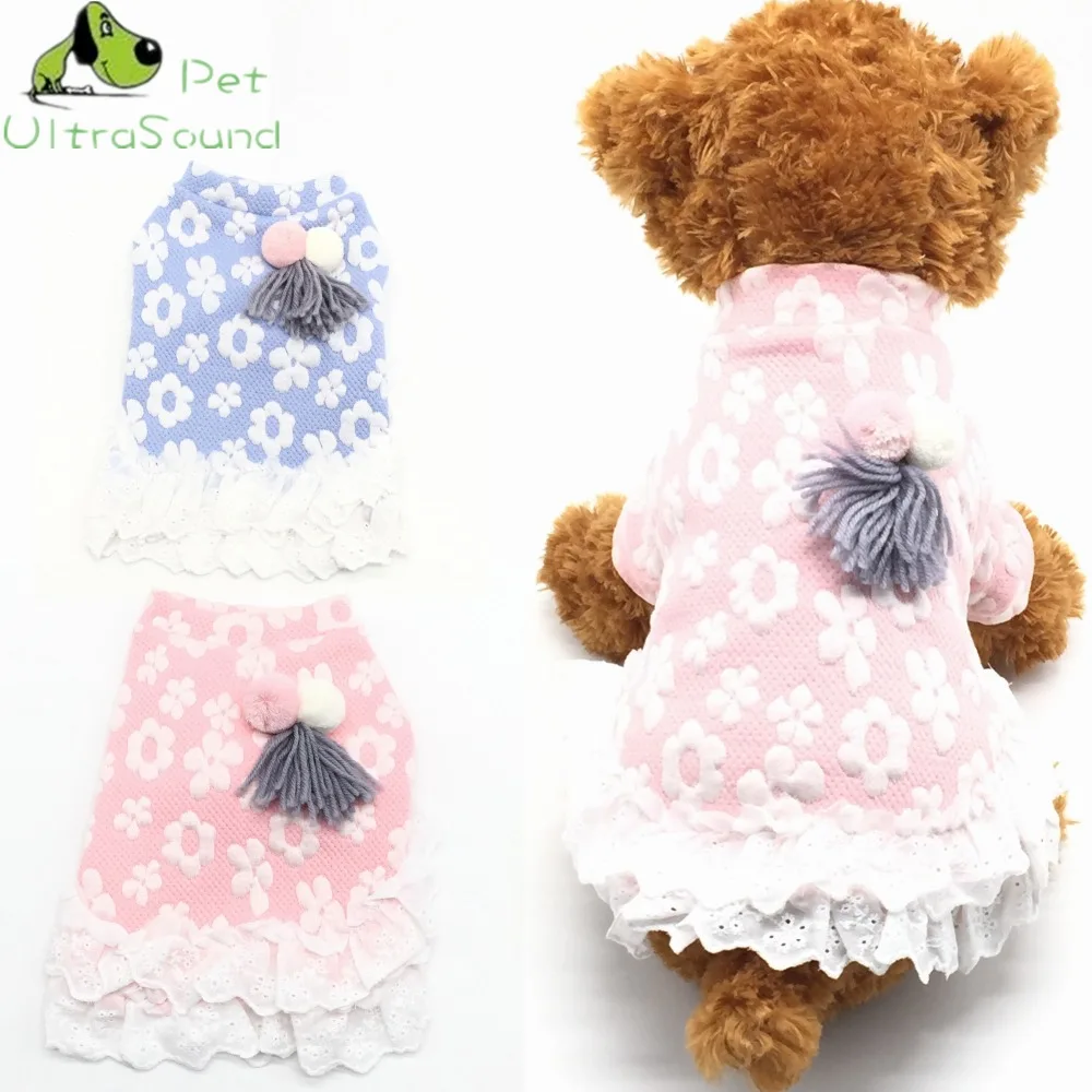 

2018 Pet Dog Cat Winter Clothes Coat Apparel Puppy Warm Snowflower Dress Costume Jacket Clothing For Small Dog Chihuahua Abrigo