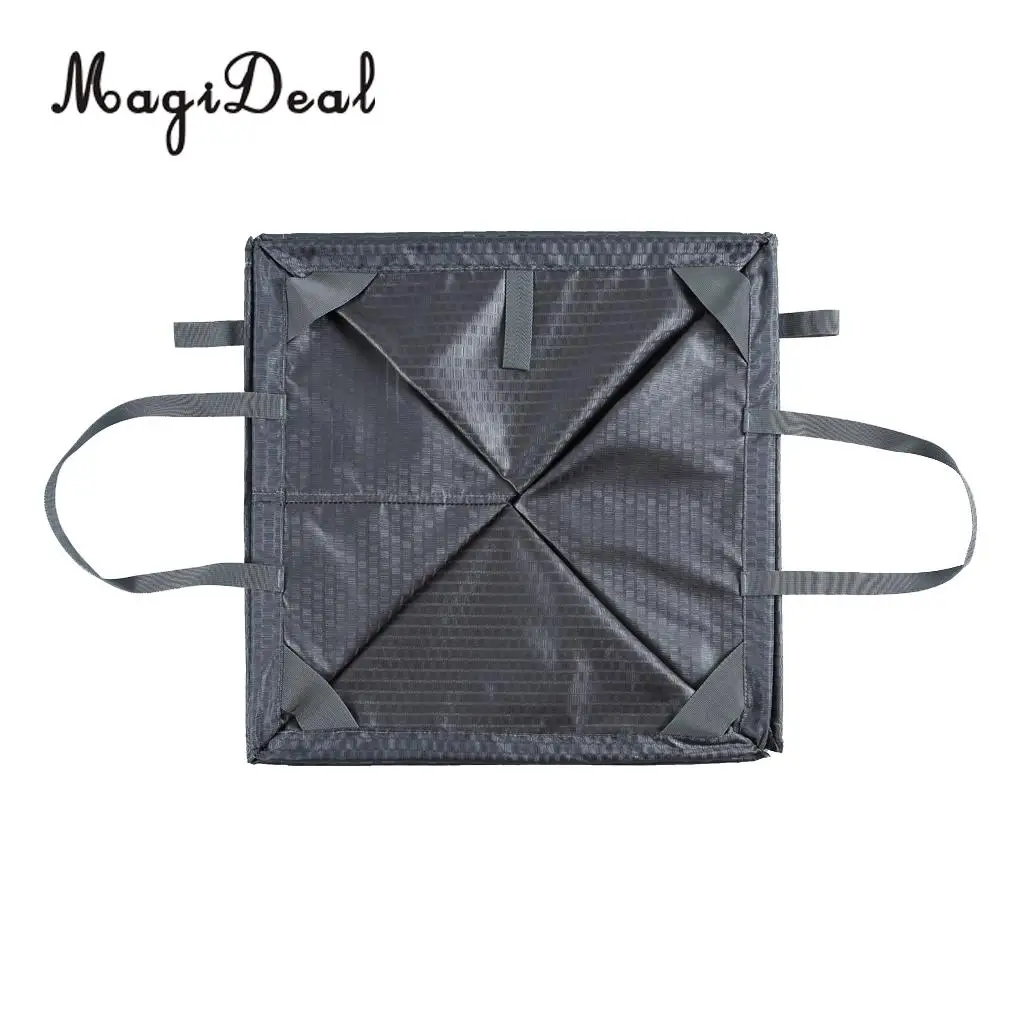 MagiDeal 1Pc Folding Lightweight Nylon Rock Climbing Arborist Throw Line Weight Rope Cord Storagecube Bag Gear Equipment Holder
