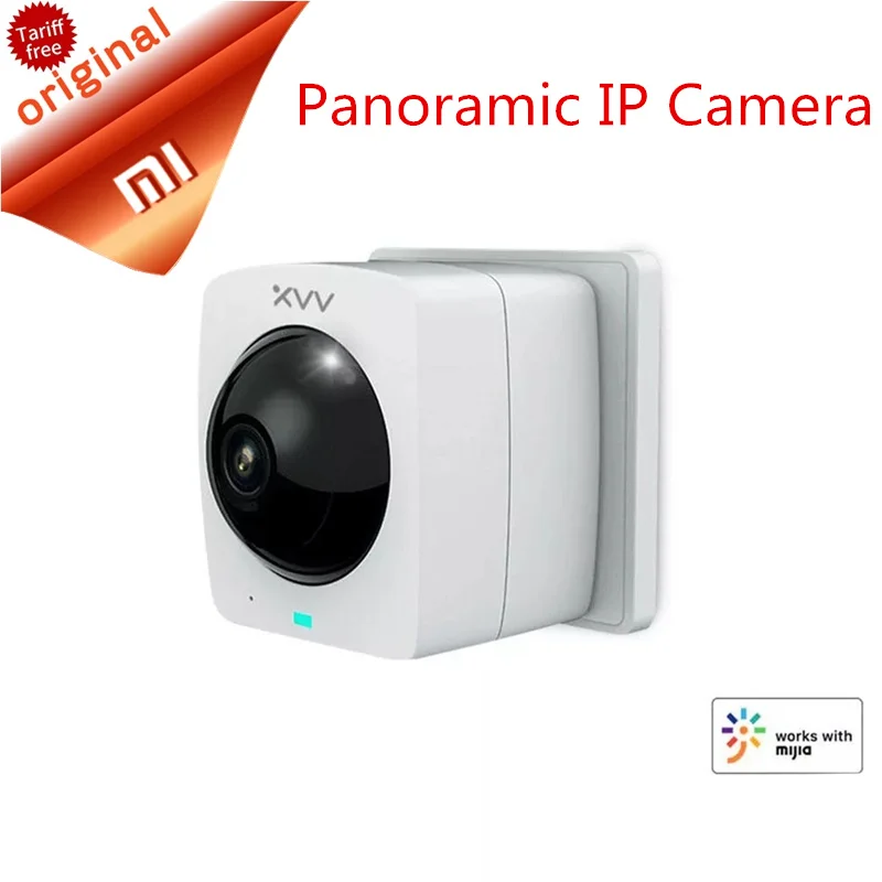 

Original Xiaomi Mijia XiaoVV Smart Panoramic IP Camera 1080P 360° Panoramic AI Humanoid Detection Night vision Mi home App 2019
