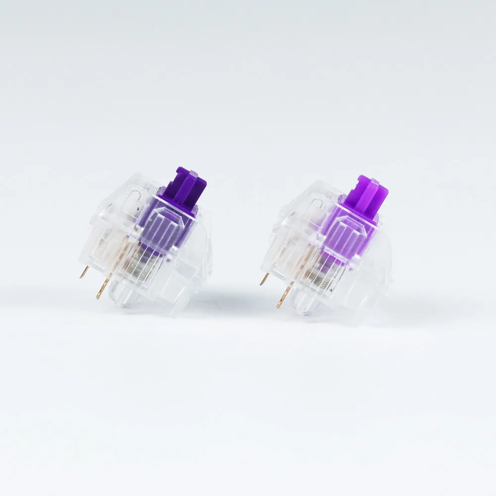 Outemu Ice V2 переключатели прозрачный корпус 5pin SMD OTM фиолетовый 62 г 68 Тактильные для