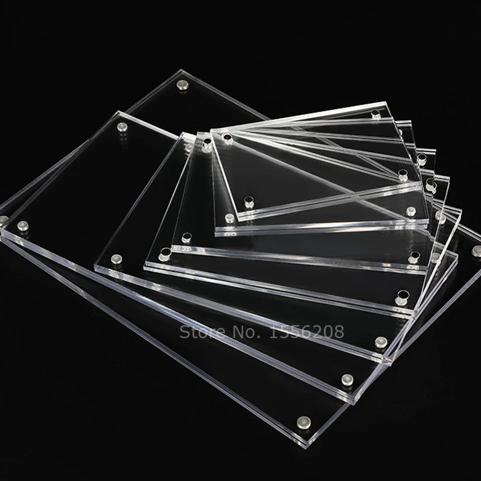 Transparent Magnet Plexiglas Rahmen Film Acryl Kuhlschrank Magnet Bild Rahmen Foto Rahmen Aliexpress