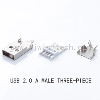

5SETS USB 2.0 AM Type Male THREE-PIECE DIY USB Connector Soldering USB 2.0 Jack 3IN1