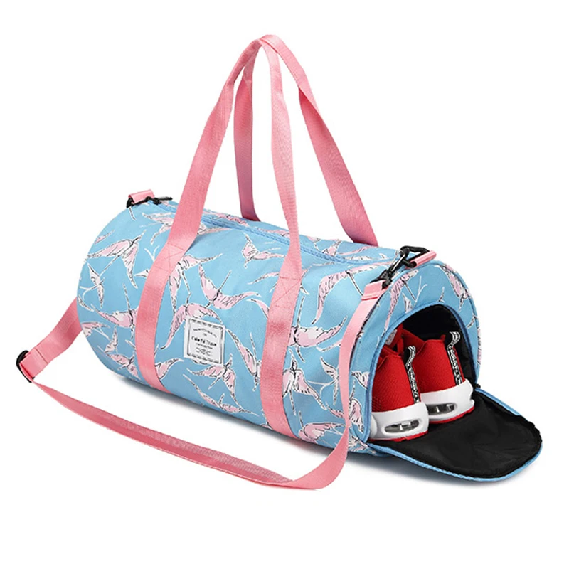 

Fashion Ladies luggage Travel Bag Pink Sequins Weekend Shoulder Bag Portable Large capacity waterproof Women Handbag duffel Bags