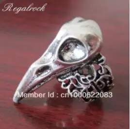Regalrock Горячее предложение модное кольцо с птичьим черепом - Цвет основного камня: Nest design A