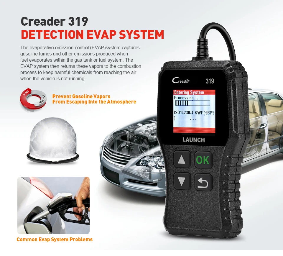 Launch X431 Creader 319 CR319 Auto Code Reader OBD2 Scanner Full OBDII EOBD Automotive Diagnostic Tools Car Diagnostic Tools car battery charger price