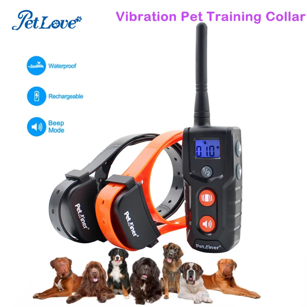 

10 Level Intensity Beeper and Vibration Wireless Dog Training Collar for 2 Dogs