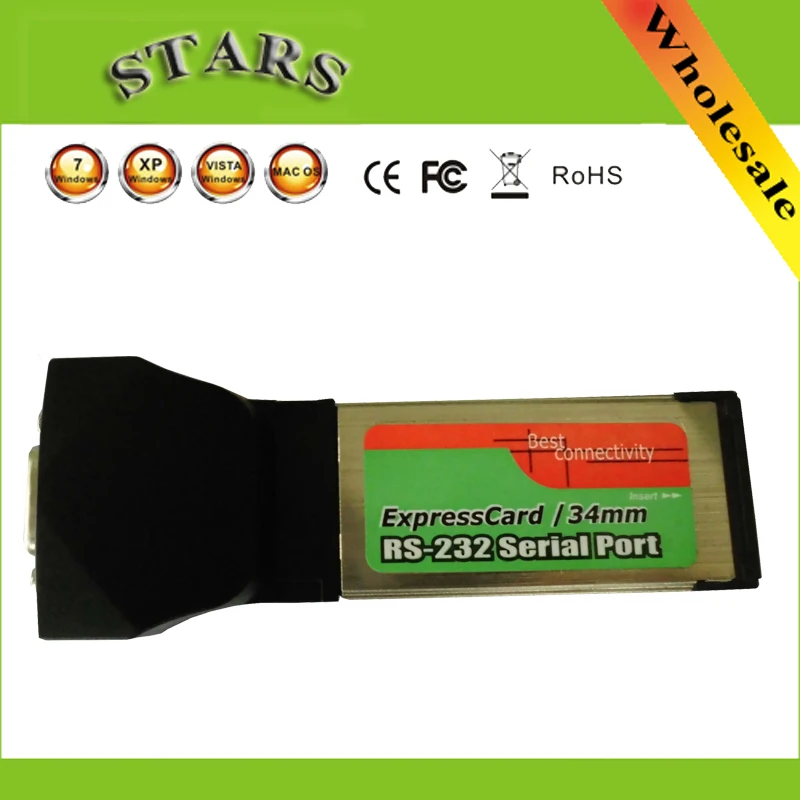 RS-232 Express Card ExpressCard 34 мм для DB9 Последовательного Расширения Порт Карточки Адаптер