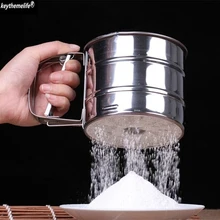 1 шт. из нержавеющей стали, ручной миксер для муки сетка просеиватель прочный леденец сахар инструмент для выпечки Кухня Формы для выпечки