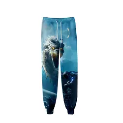 Популярные Модные мужские спортивные штаны в стиле хип-хоп Harajuku movie Godzilla 2: Monster King 3D штаны с принтом Мужские повседневные свободные штаны
